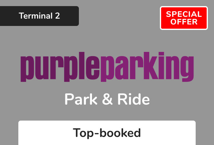 Purple Parking Park and Ride T2 - Special offer