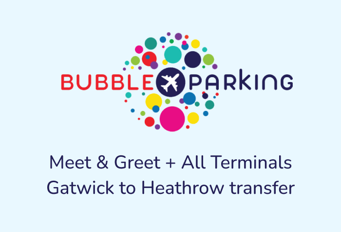 Bubble Valet Parking with LGW to LHR Transfer